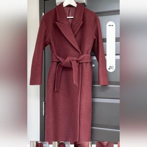 COS wool wrap coat with belt